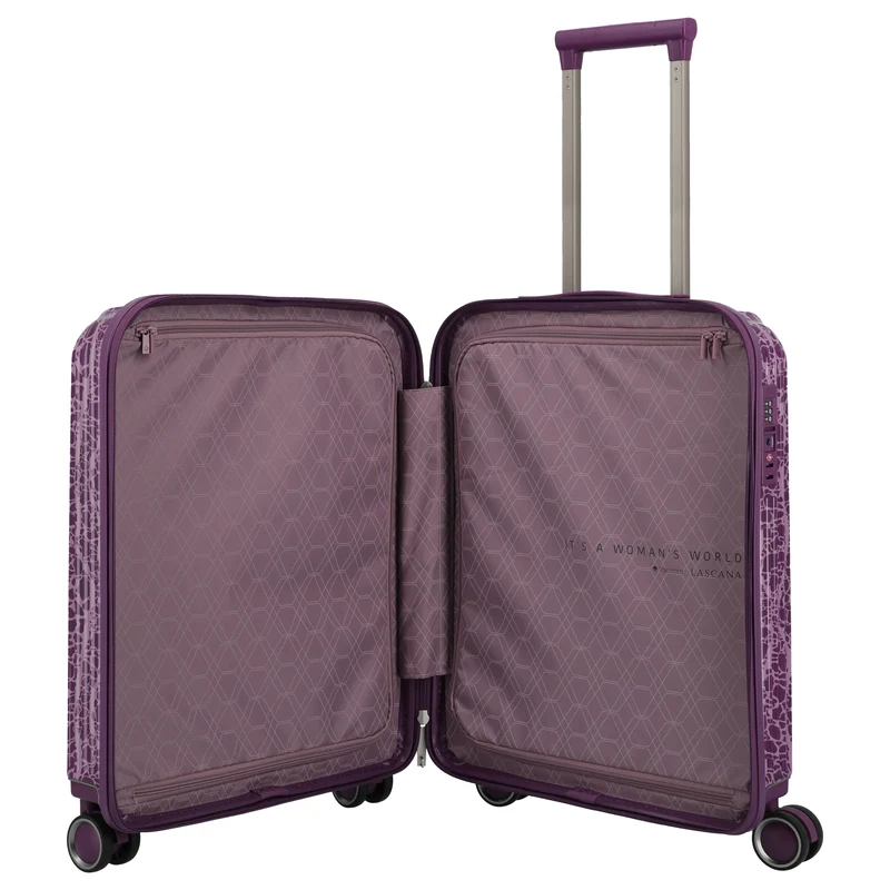 Travelite LASCANA Edition - 4-Rollen-Kabinentrolley 55 cm (plum)