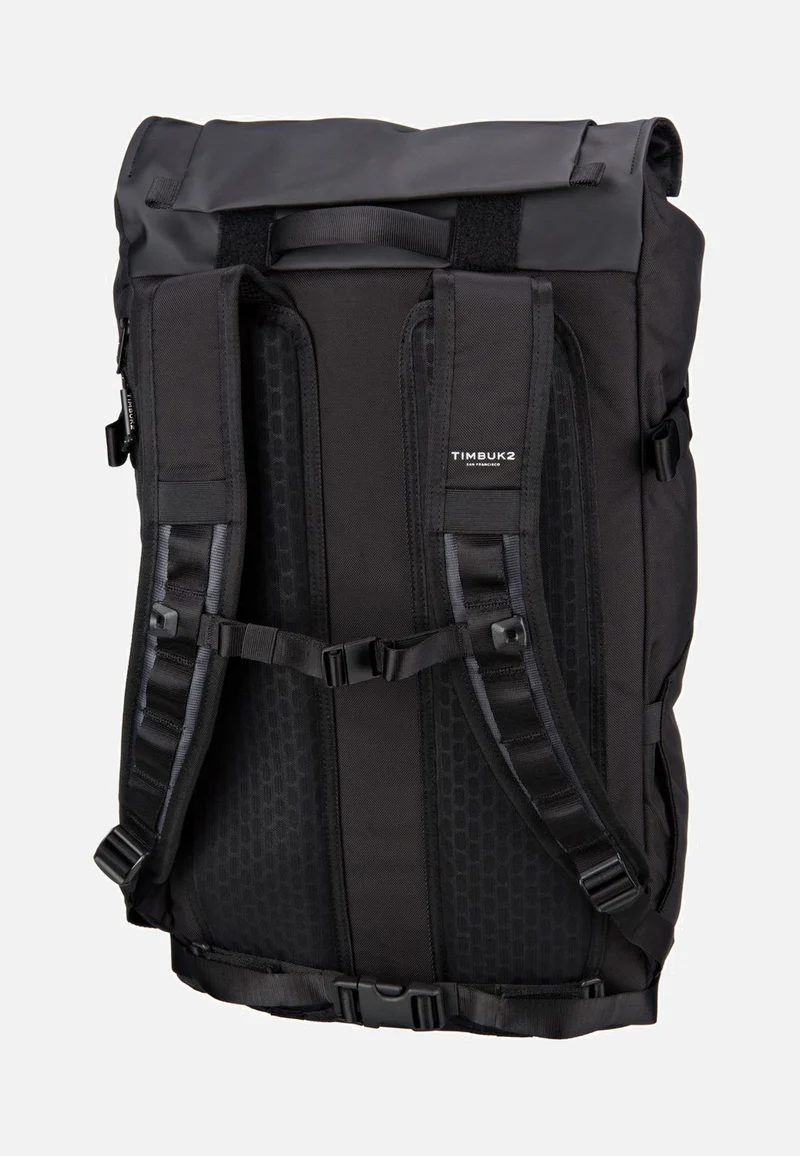 Clark Pack Jet Black - Rolltop Rucksack
