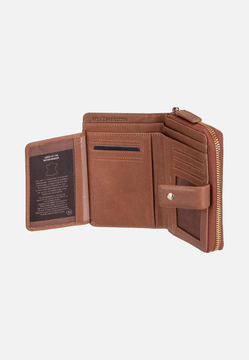 Noemi Ladies Zip Wallet M Cognac - Portemonnaie