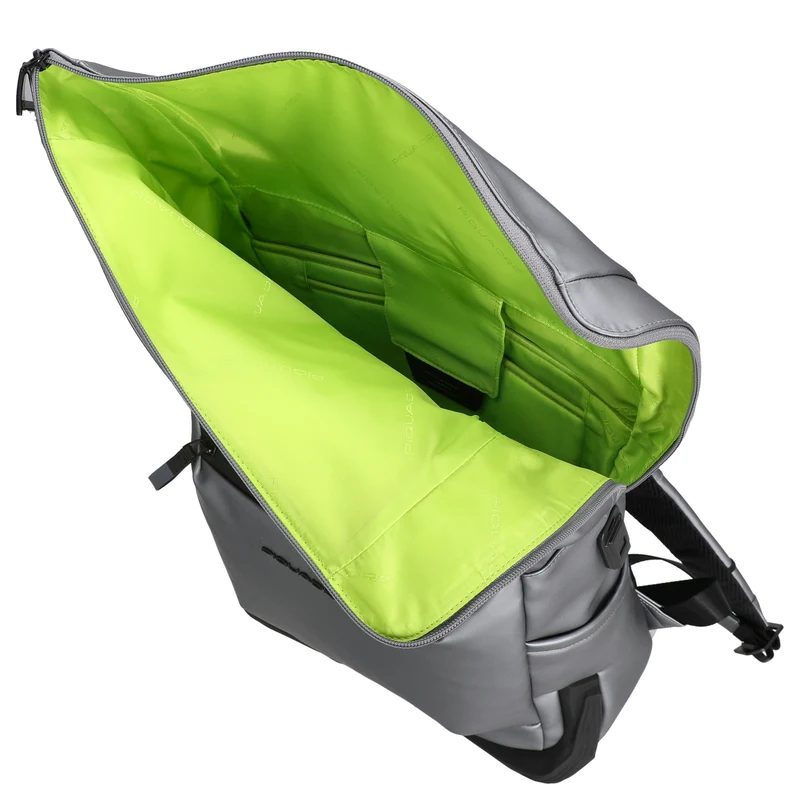 Piquadro Roll Top - Fahrradrucksack 15.6" 47 cm (silber/schwarz)