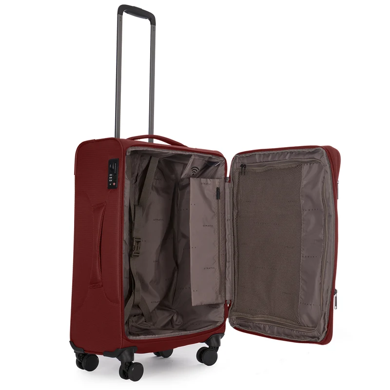 Stratic Light + -4-Rollen-Trolley 68 cm erw. (dark red)