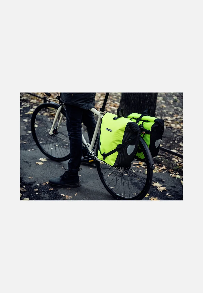 Back-Roller High Visibility Single QL2.1 Neongelb Schwarz Reflex - Fahrradtasche