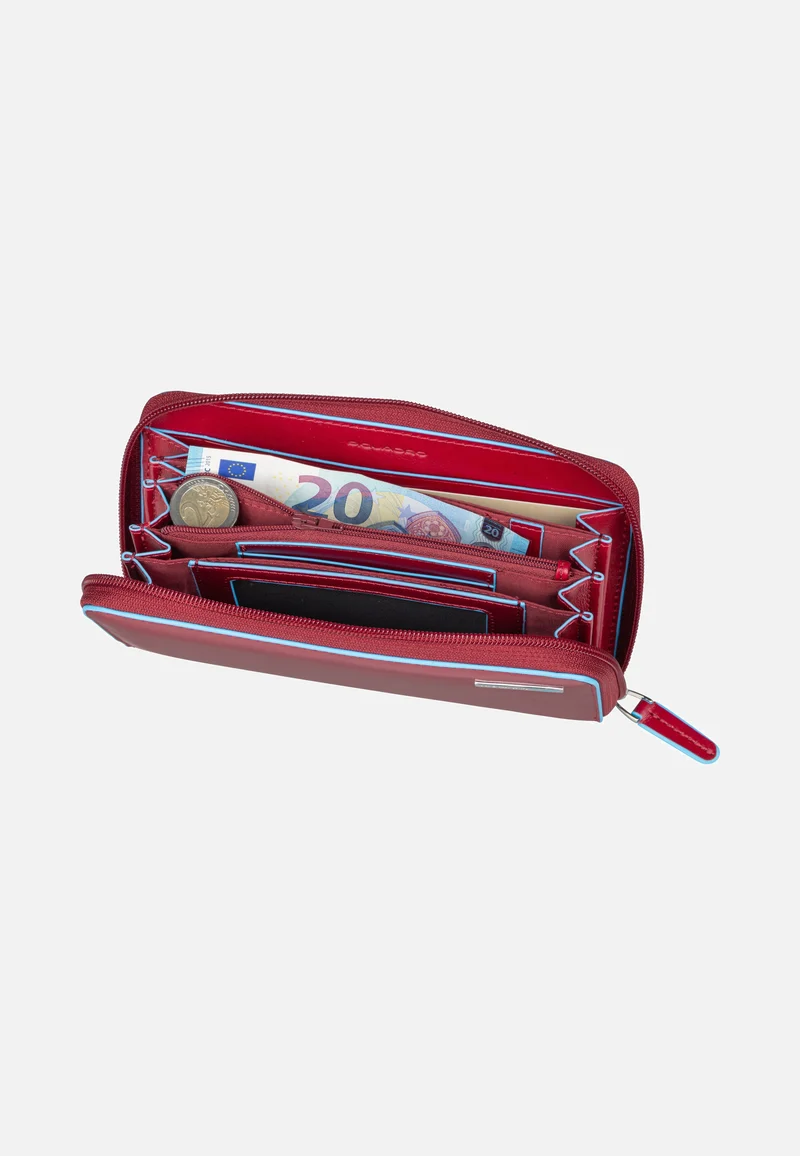 Blue Square 1515 RFID Rosso - Portemonnaie