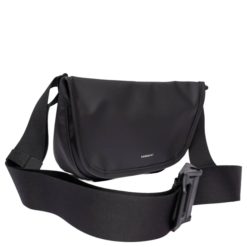 Sandqvist Stream Messenger Mini - Umhängetasche 20 cm (black)