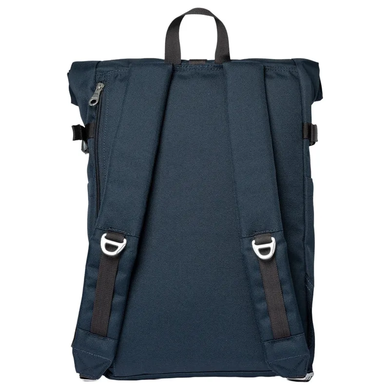 Sandqvist Icon Rolltop - Rucksack M 14" 60 cm (navy with black leather)