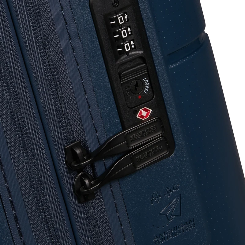 American Tourister Dashpop - 4-Rollen-Kabinentrolley 55 cm erw. (blau)