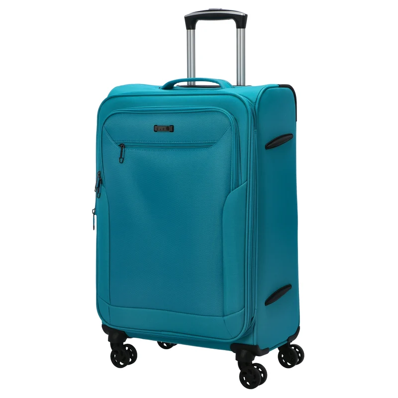 D&N Travel Line 6804 - 4-Rollen-Trolley M 66 cm (türkis)