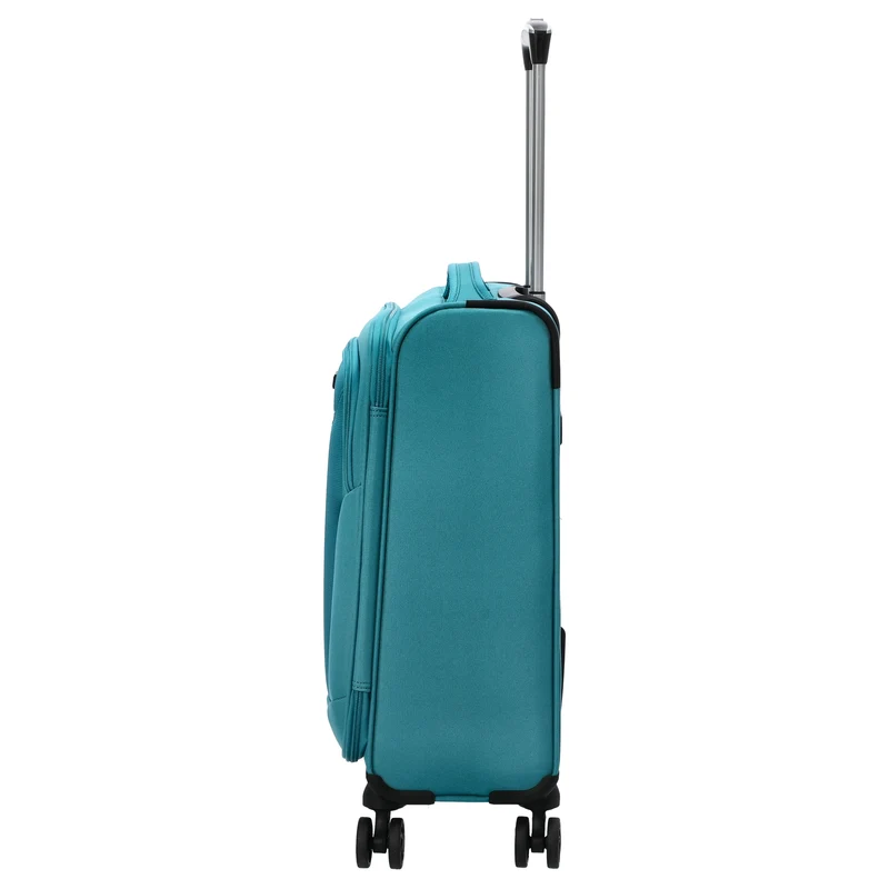 D&N Travel Line 6804 - 4-Rollen-Kabinentrolley S 55 cm (türkis)