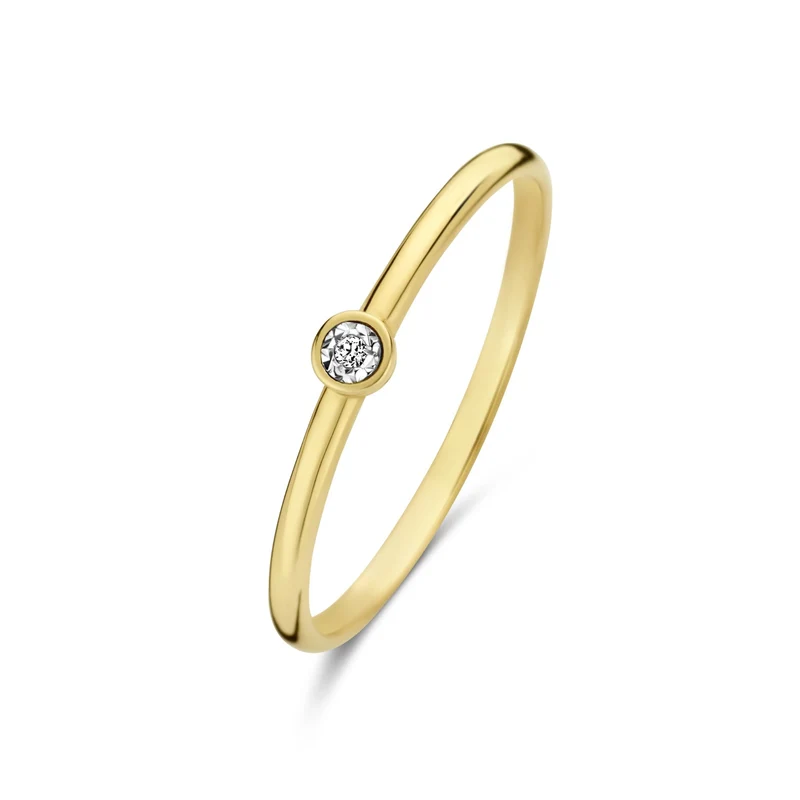 Isabel Bernard De La Paix Inaya 14 Karat | Gold Ring | Diamant 0.01 Karat | IBD330027-60