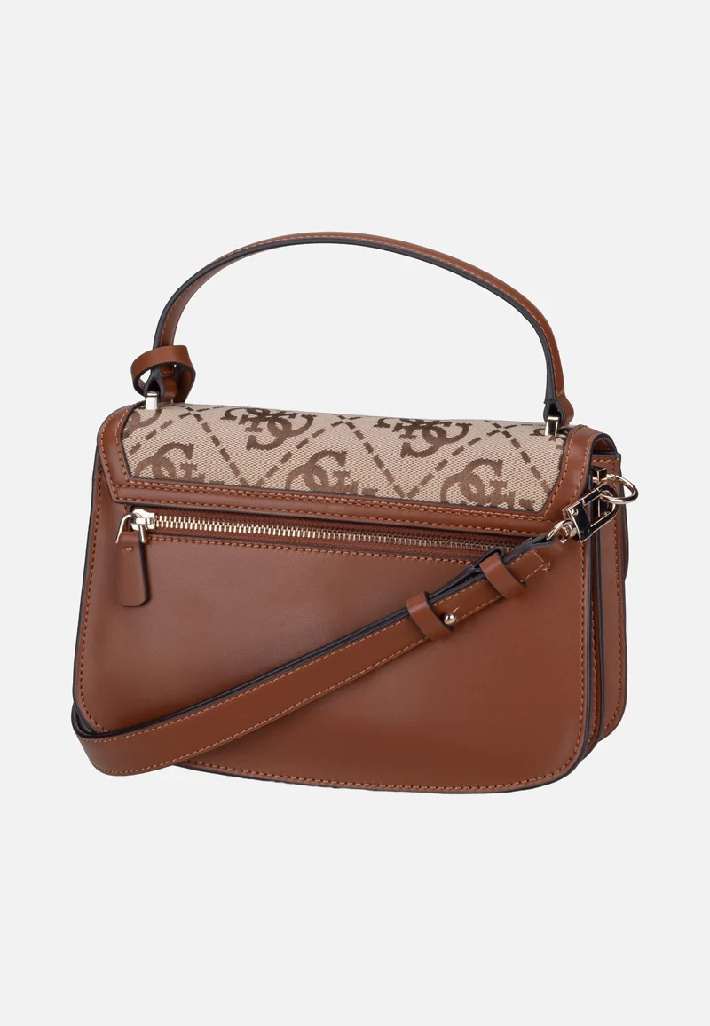Audrey Logo Convertible Flap 55210 Latte Logo - Henkeltasche