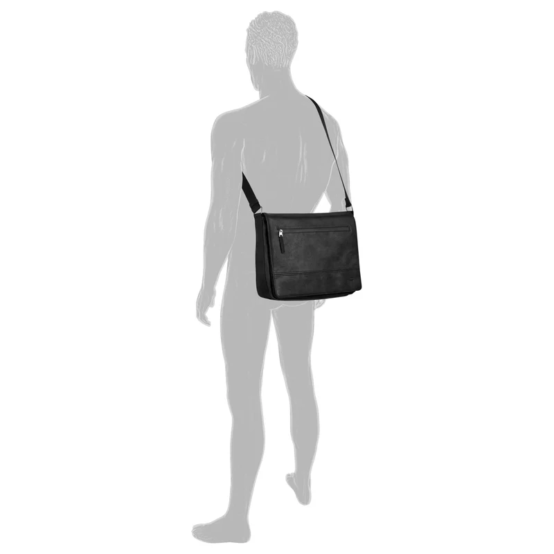 Camel Active Traces Messenger - Umhängetasche 15" 38.5 cm (black)