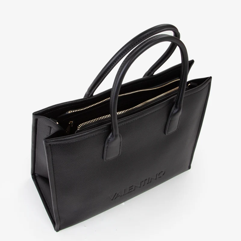 Valentino Bags Wilk Black Shopper VBS9I504NERO