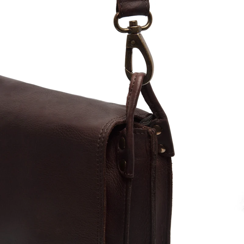 The Chesterfield Brand Wax Pull Up Sumatra Brown Shoulder Bag C48.124001