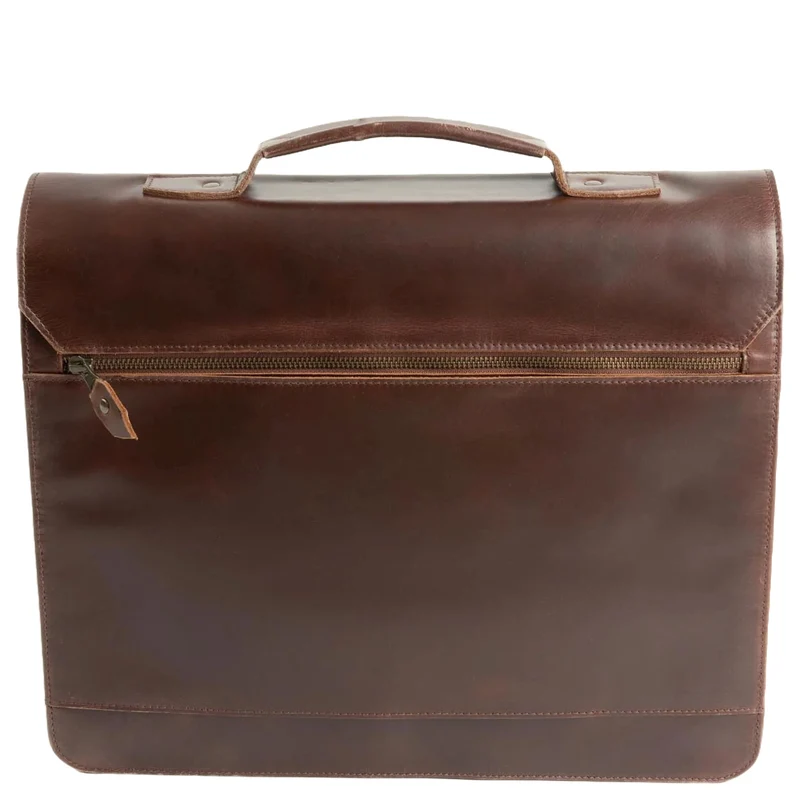 Buckle & Seam Notes - Aktentasche 15" 40 cm (braun)