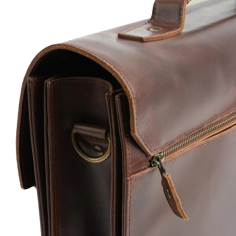 Buckle & Seam Notes - Aktentasche 15" 40 cm (braun)