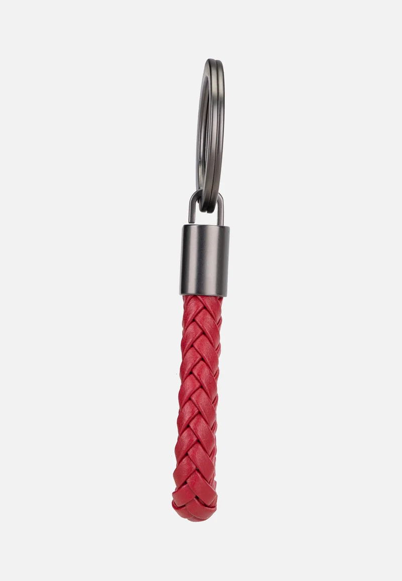 Keyring Leather Cord 28807 Carmine Red - Schlüsselanhänger