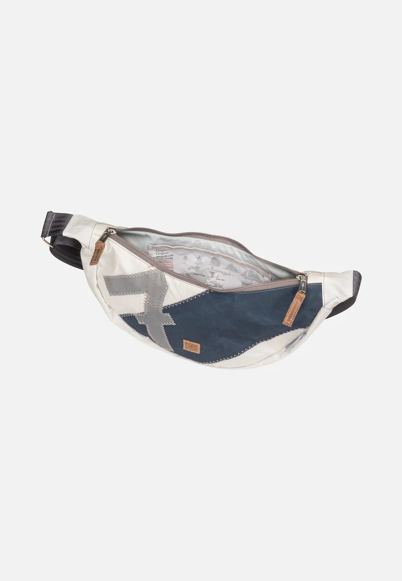 Roop Weiß/Blau mit grauer Zahl - Sling Bag