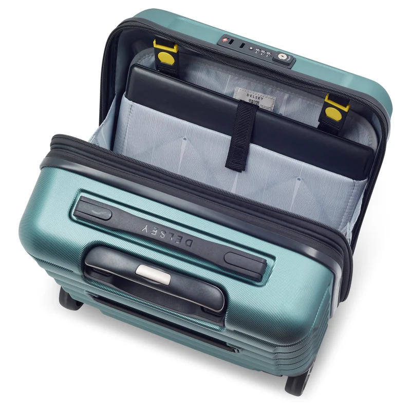 Delsey Paris Shadow 5.0 - 2-Rollen-Businesstrolley 38 cm erw. (gruen)