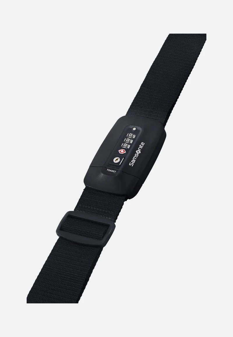 Luggage Strap TSA Lock Black - Taschengurt