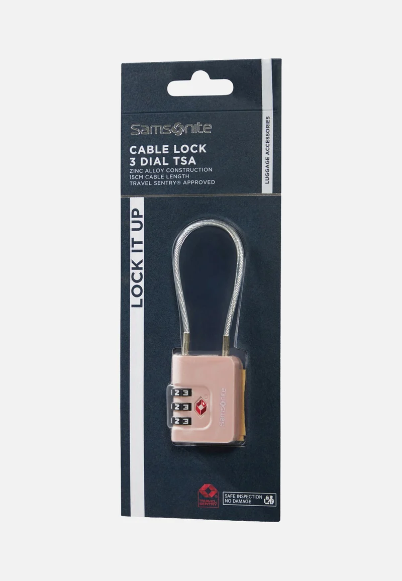 Cablelock 3 Dial TSA Rose - Lock