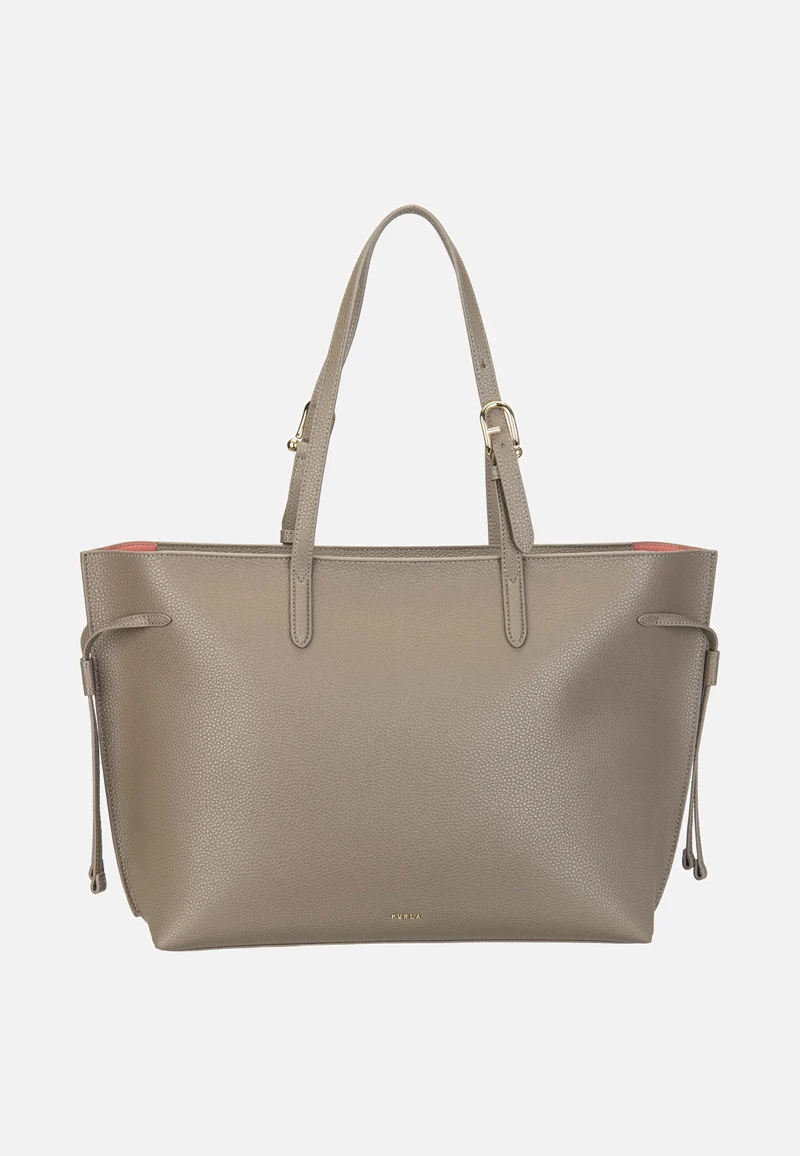 Ava L Tote W/Zip Muddy Gray+Rosewood - Shopper