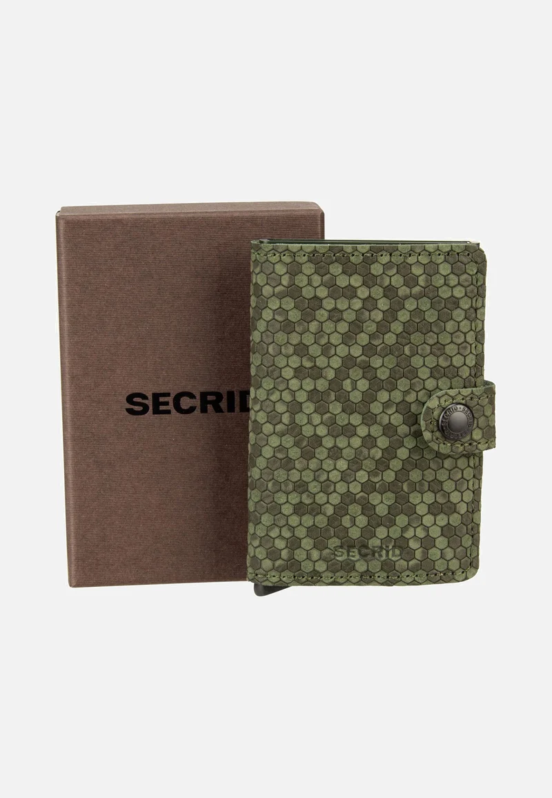 Miniwallet Hexagon Green - Portemonnaie
