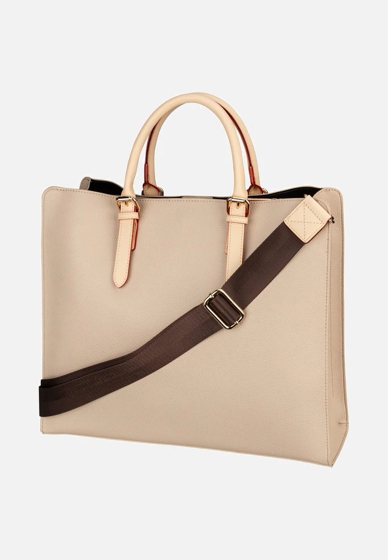 Ella Top Handle L Beige - Tote Bag