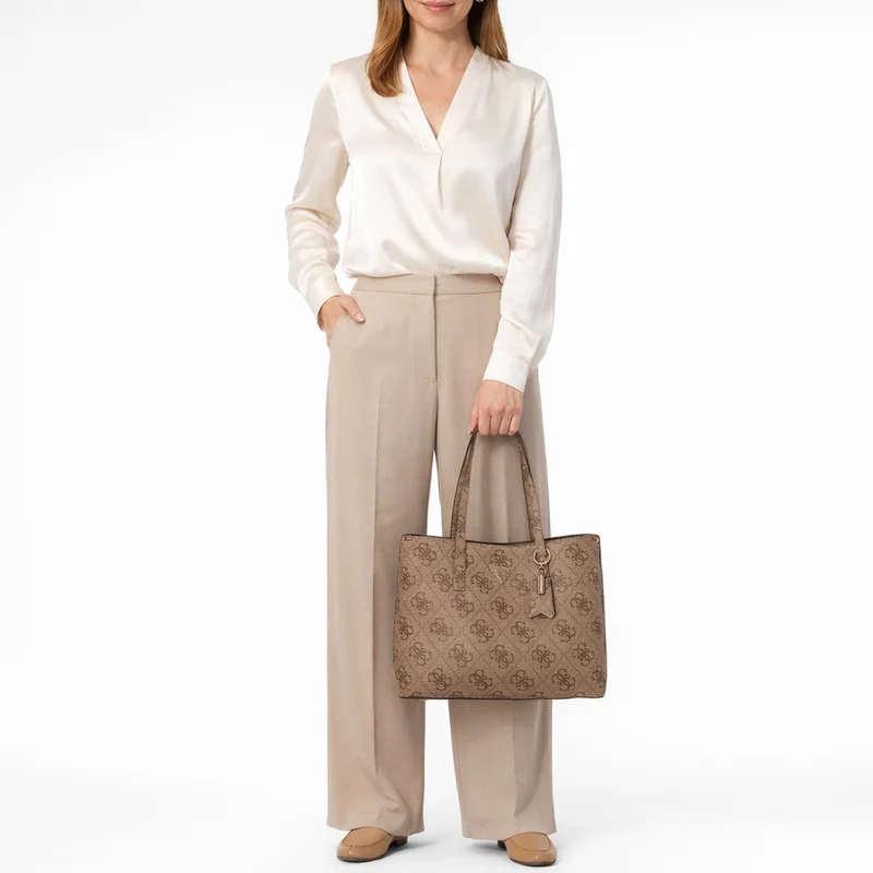 Guess Meridian ll - Shopper 36 cm (latte logo)