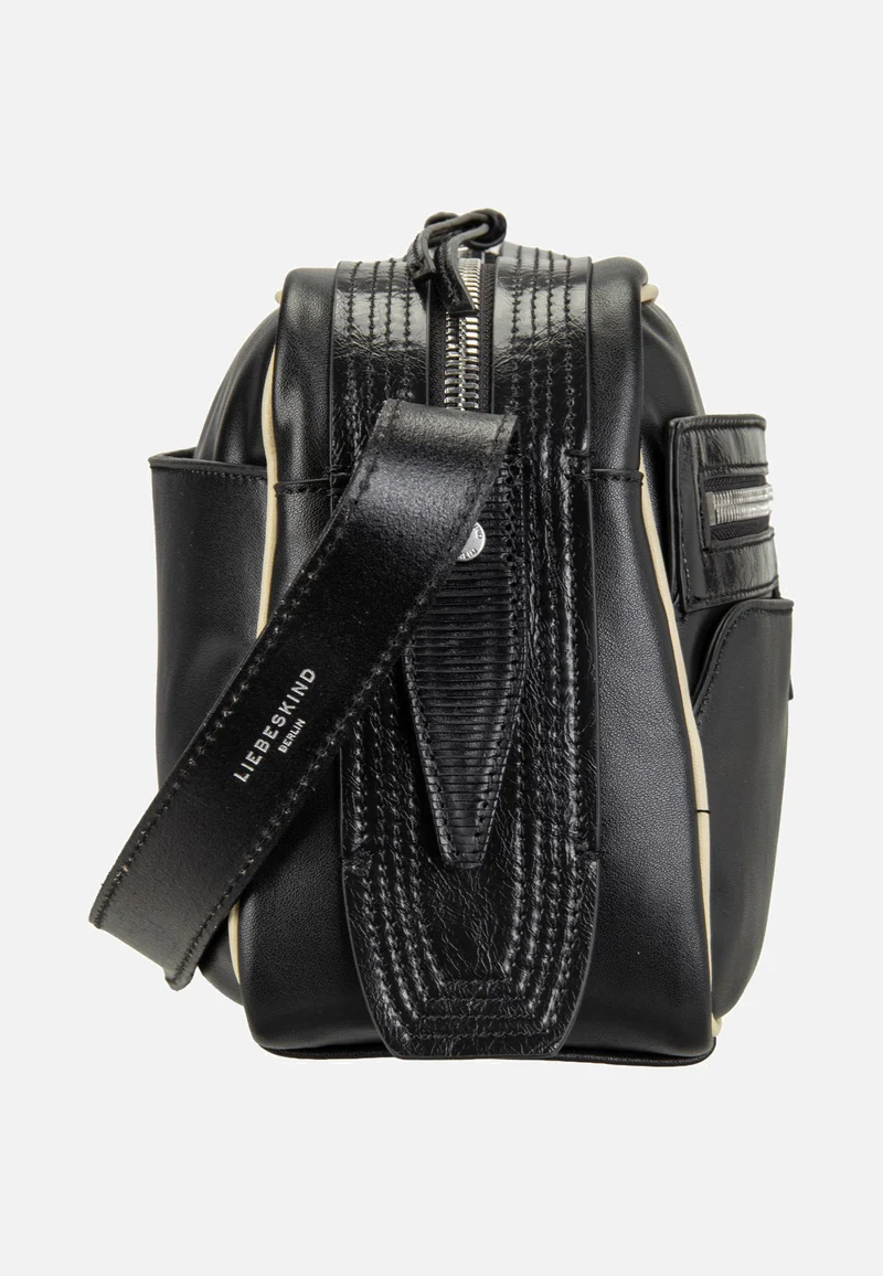 Juno Satchel M Soft Calf Black - Crossbody Bag