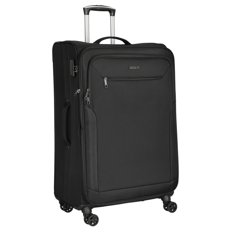 D&N Travel Line 6804 - 4-Rollen-Trolley L 76 cm (schwarz)