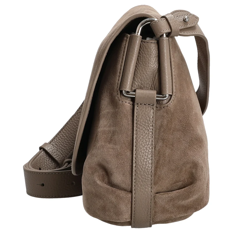 Coccinelle Rebekka Suede - Umhängetasche 30 cm (warm taupe)