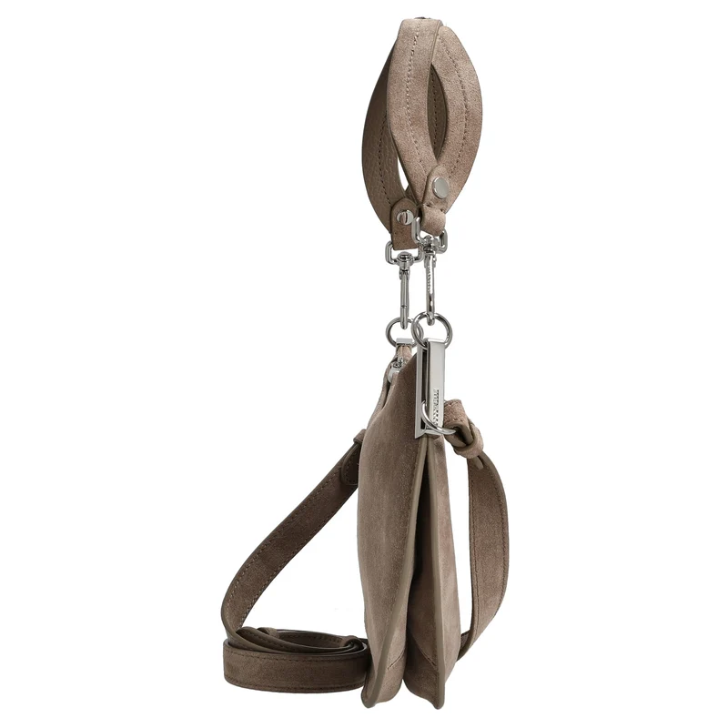 Coccinelle Sunup Suede - Schultertasche S 24 cm (warm taupe)