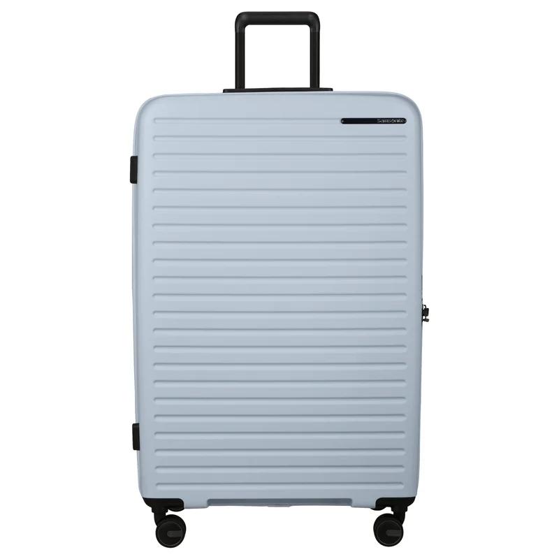 Samsonite Selection Restackd - 4-Rollen-Trolley 81 cm XL erw. mit 3tlg. Packsack-Set (glacier)