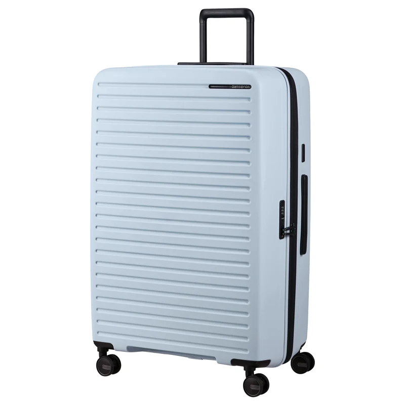 Samsonite Selection Restackd - 4-Rollen-Trolley 81 cm XL erw. mit 3tlg. Packsack-Set (glacier)