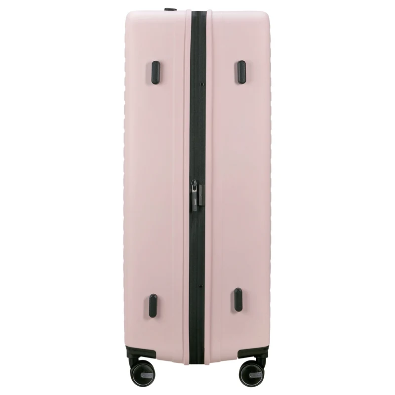 Samsonite Selection Restackd - 4-Rollen-Trolley 81 cm XL erw. mit 3tlg. Packsack-Set (rose)