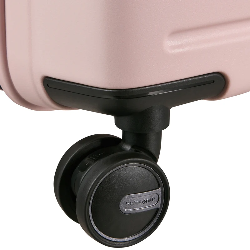 Samsonite Selection Restackd - 4-Rollen-Trolley 81 cm XL erw. mit 3tlg. Packsack-Set (rose)