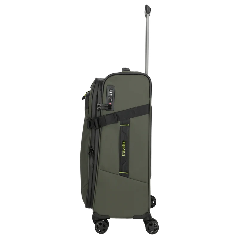 Travelite Briize - 4-Rollen-Trolley M 67 cm erw. (khaki)