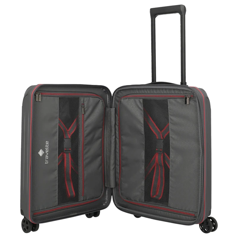 Travelite Dynamiic -4-Rollen-Kabinentrolley S 55 cm erw. (anthrazit)