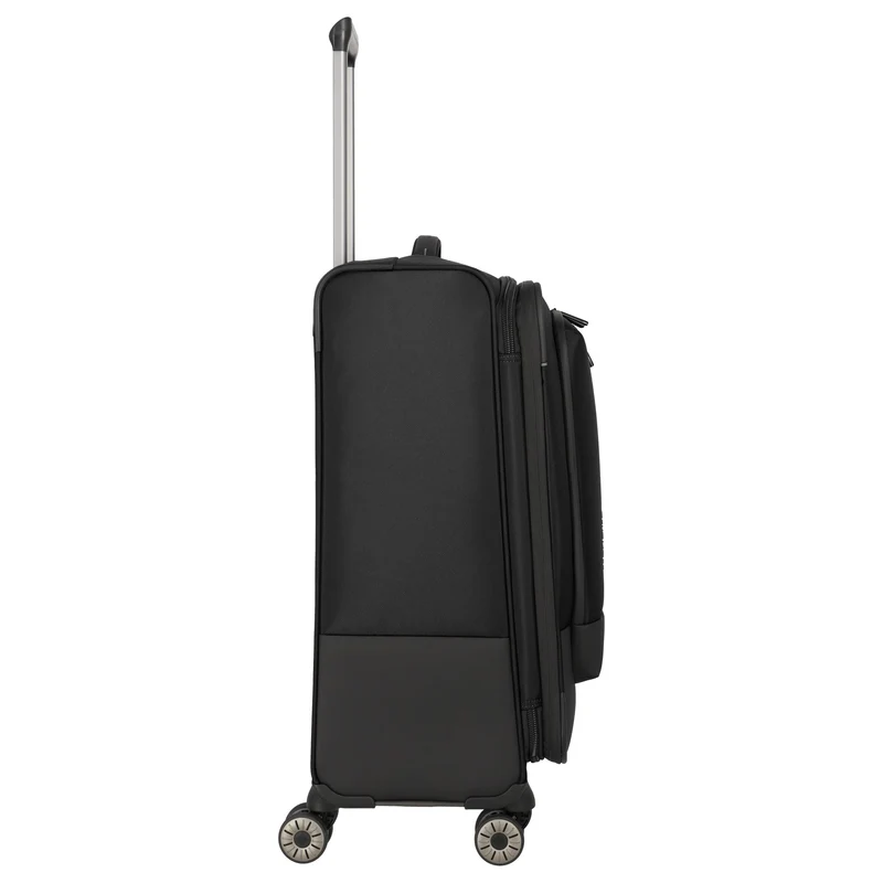 Travelite Crosslite - 4-Rollen-Trolley M 66 cm erw. (black)