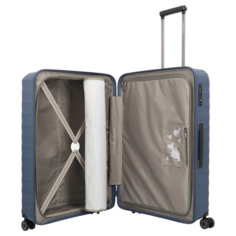 Travelite Mooby - 4-Rollen-Trolley Set L/M/S 3tlg. erw. (marine)