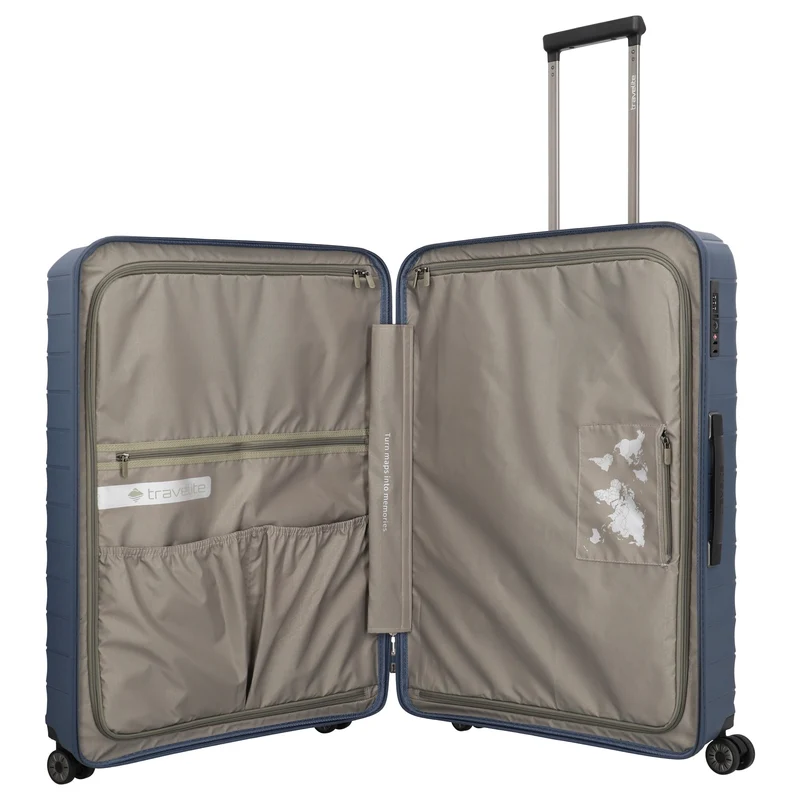 Travelite Mooby - 4-Rollen-Trolley Set L/M/S 3tlg. erw. (marine)