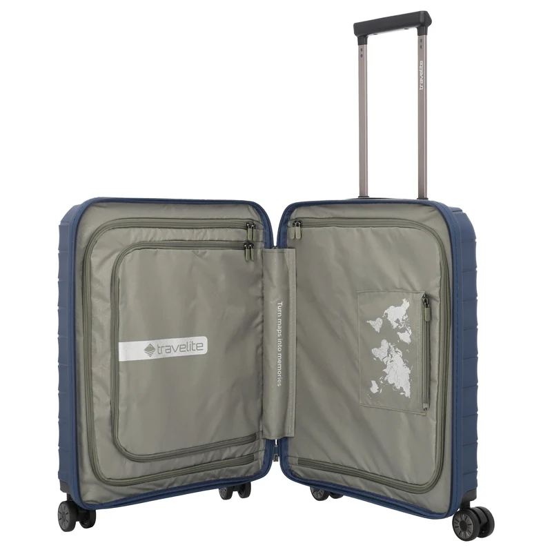 Travelite Mooby - 4-Rollen-Kabinentrolley S 55 cm (marine)