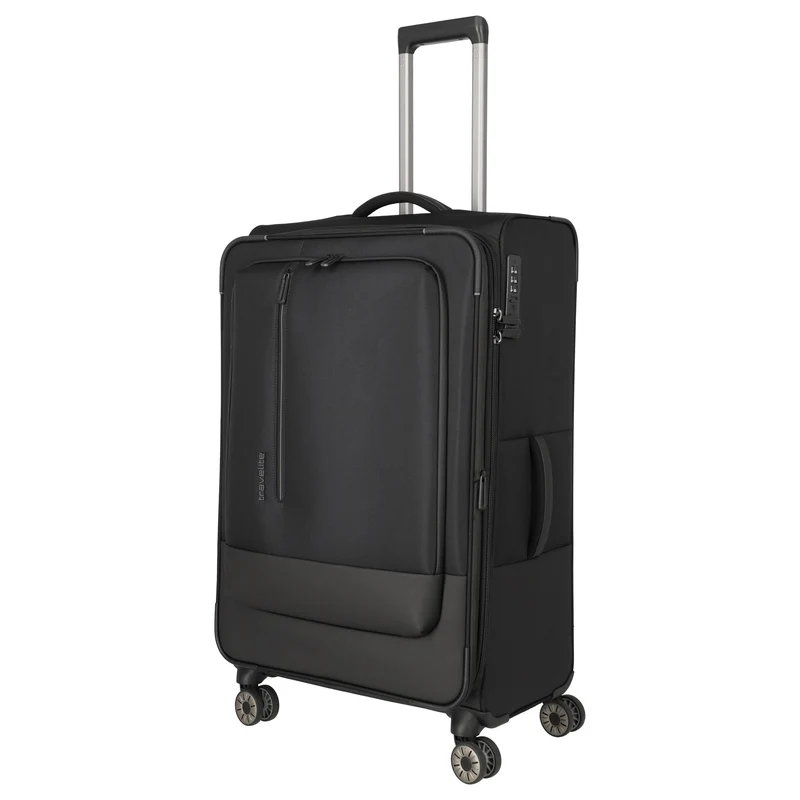 Travelite Crosslite - 4-Rollen-Trolley L 77 cm erw. (black)