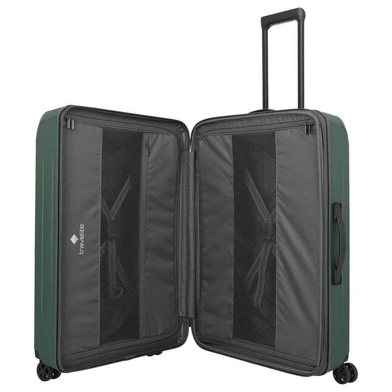 Travelite Dynamiic - 4-Rollen-Trolley L 76 cm erw. (grün)
