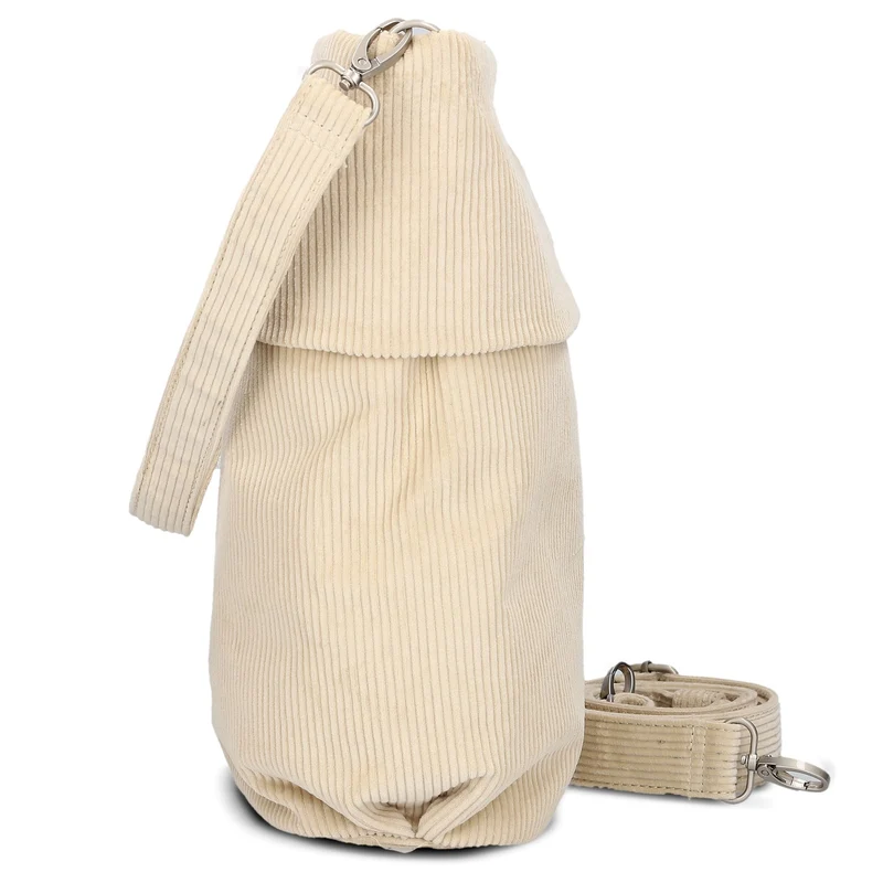 zwei Mademoiselle M12 - Schultertasche 32 cm (cord-creme)