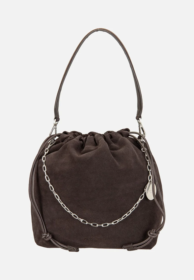 Lya II Hobo M Hydro Suede Deep Soil - Bucket Bag