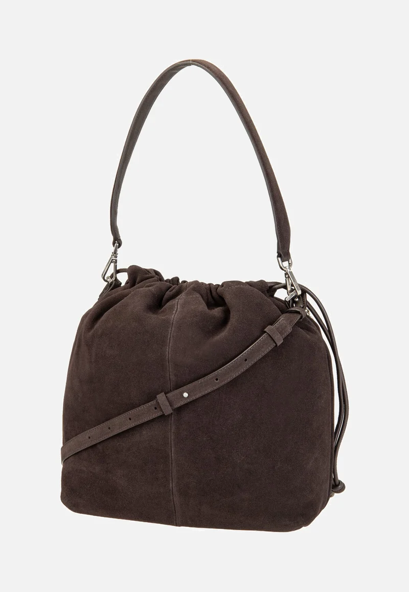 Lya II Hobo M Hydro Suede Deep Soil - Bucket Bag