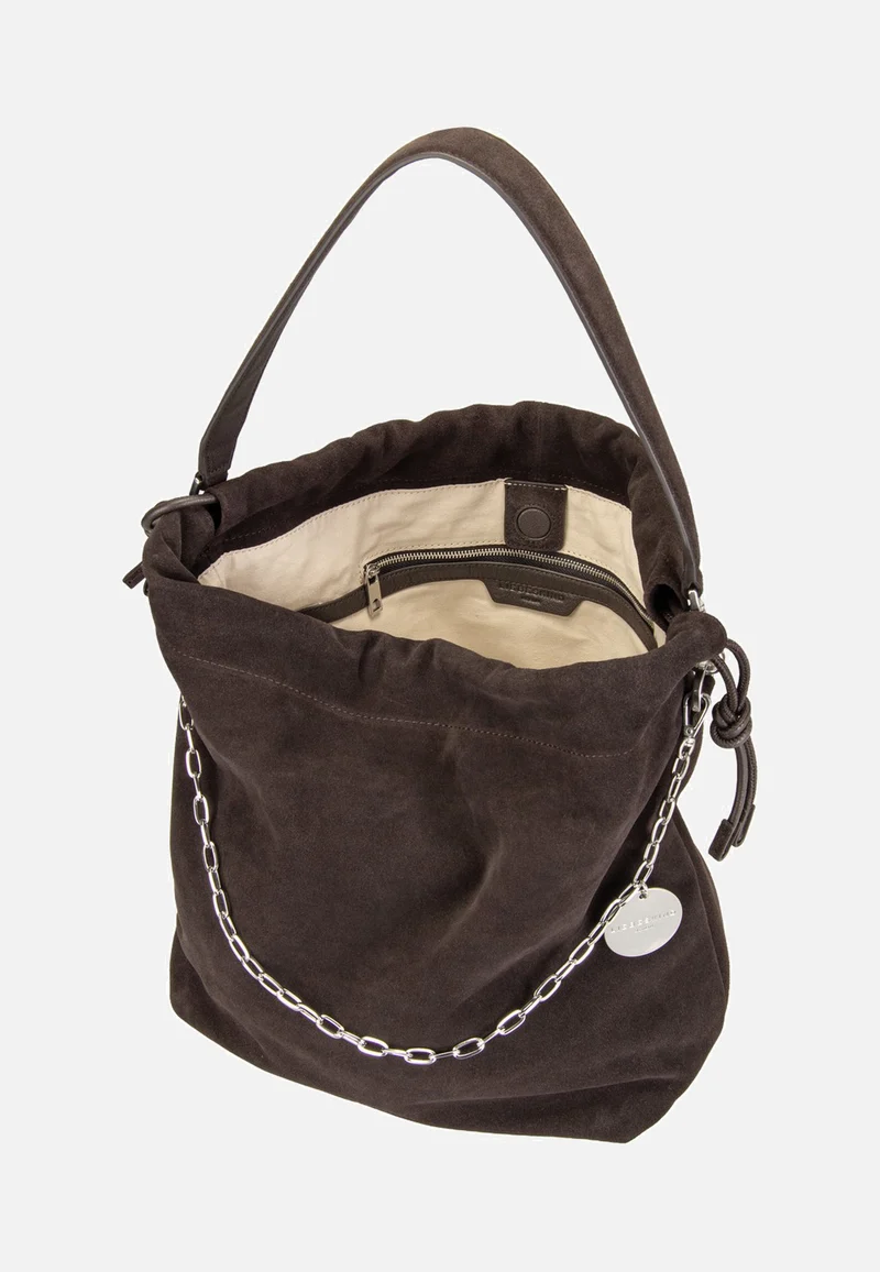 Lya II Hobo M Hydro Suede Deep Soil - Bucket Bag