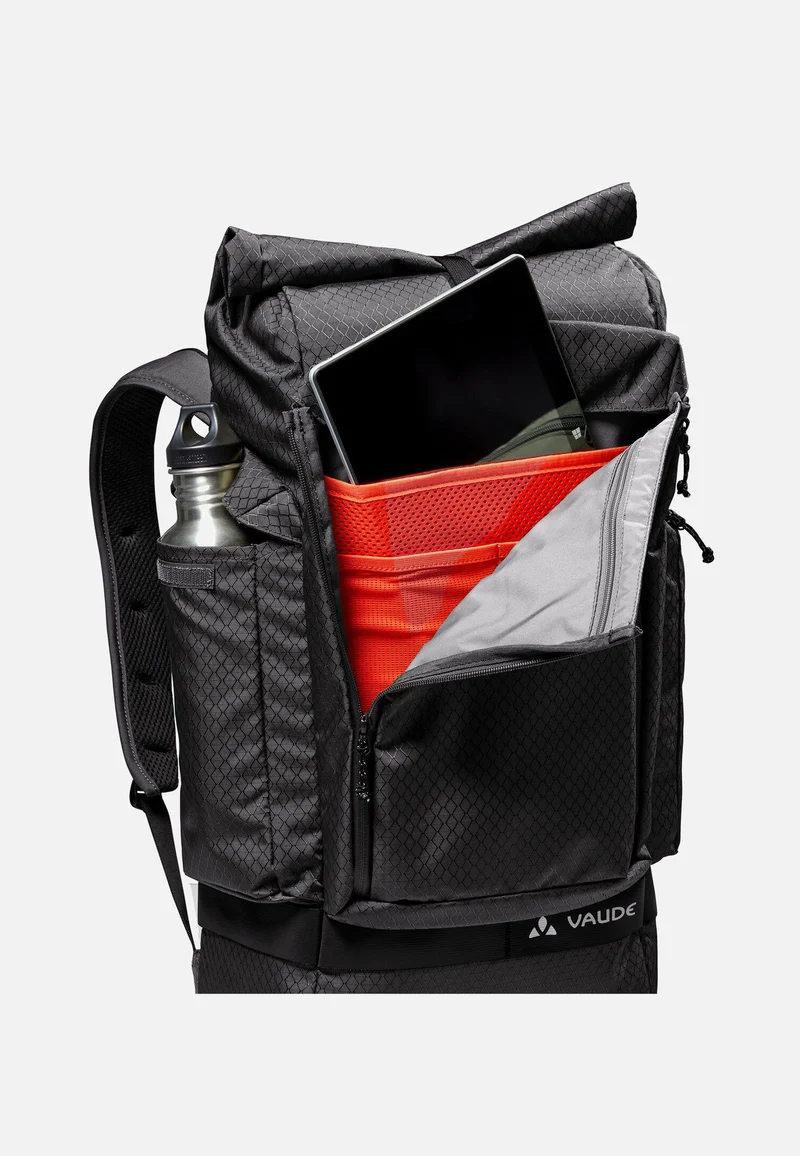 Cyclist Pack Black - Rolltop Rucksack