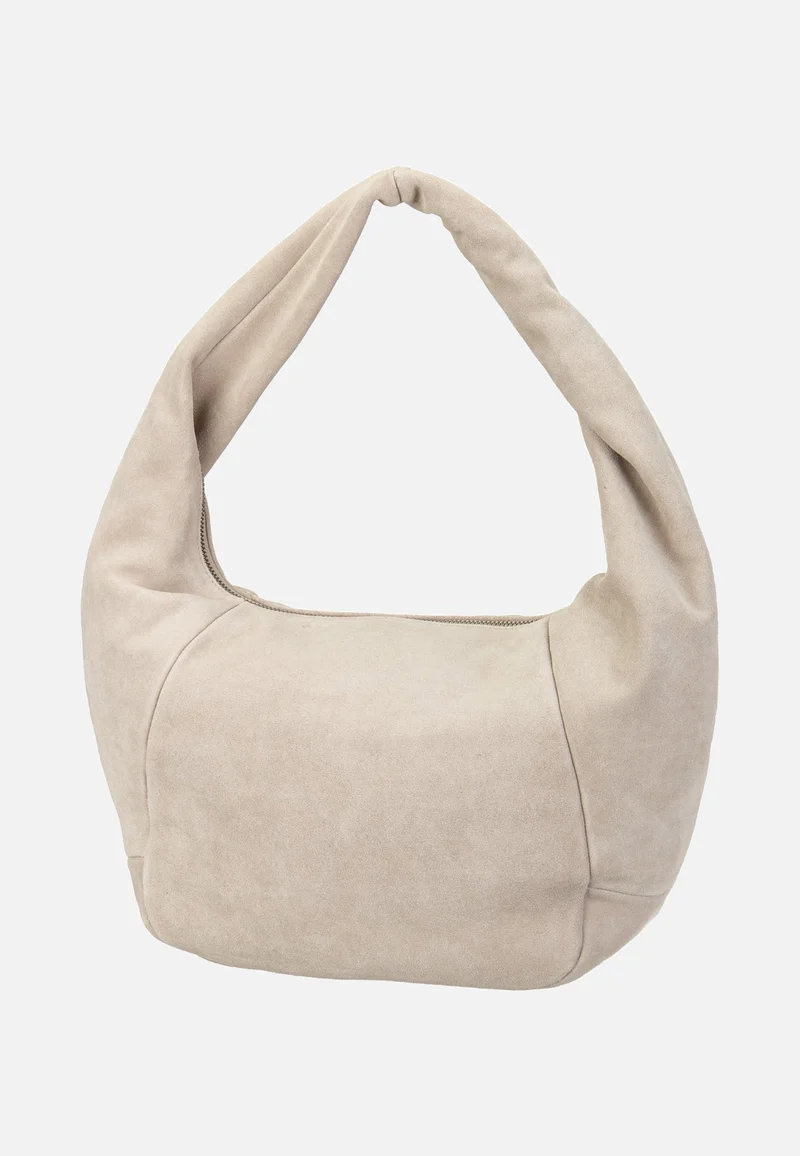 Farrah II Hobo M Hydro Suede Beige - Hobo Bag
